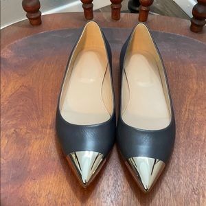 Navy JCrew Pointy Toe Flats